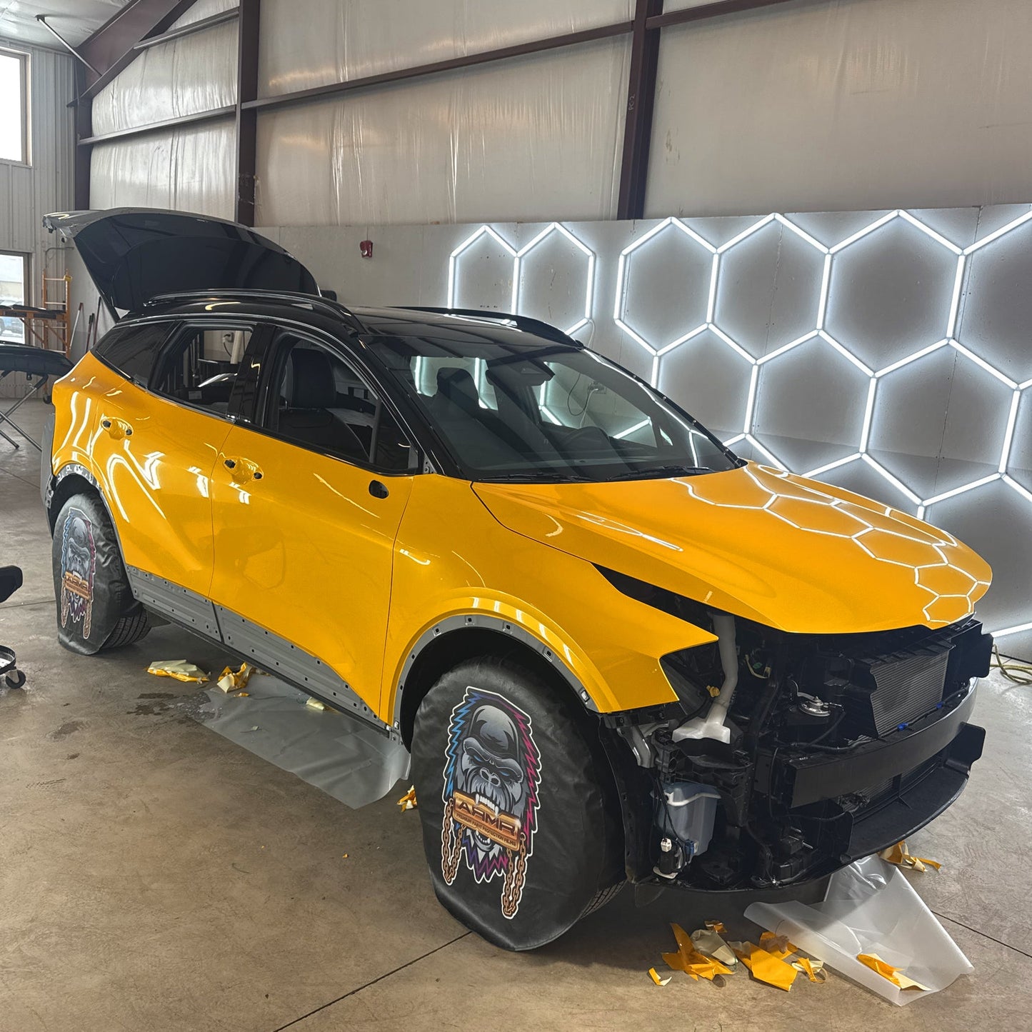 Gloss Pineapple Metallic - ARMR PPF Paint Protection Film Wet or Dry Installation
