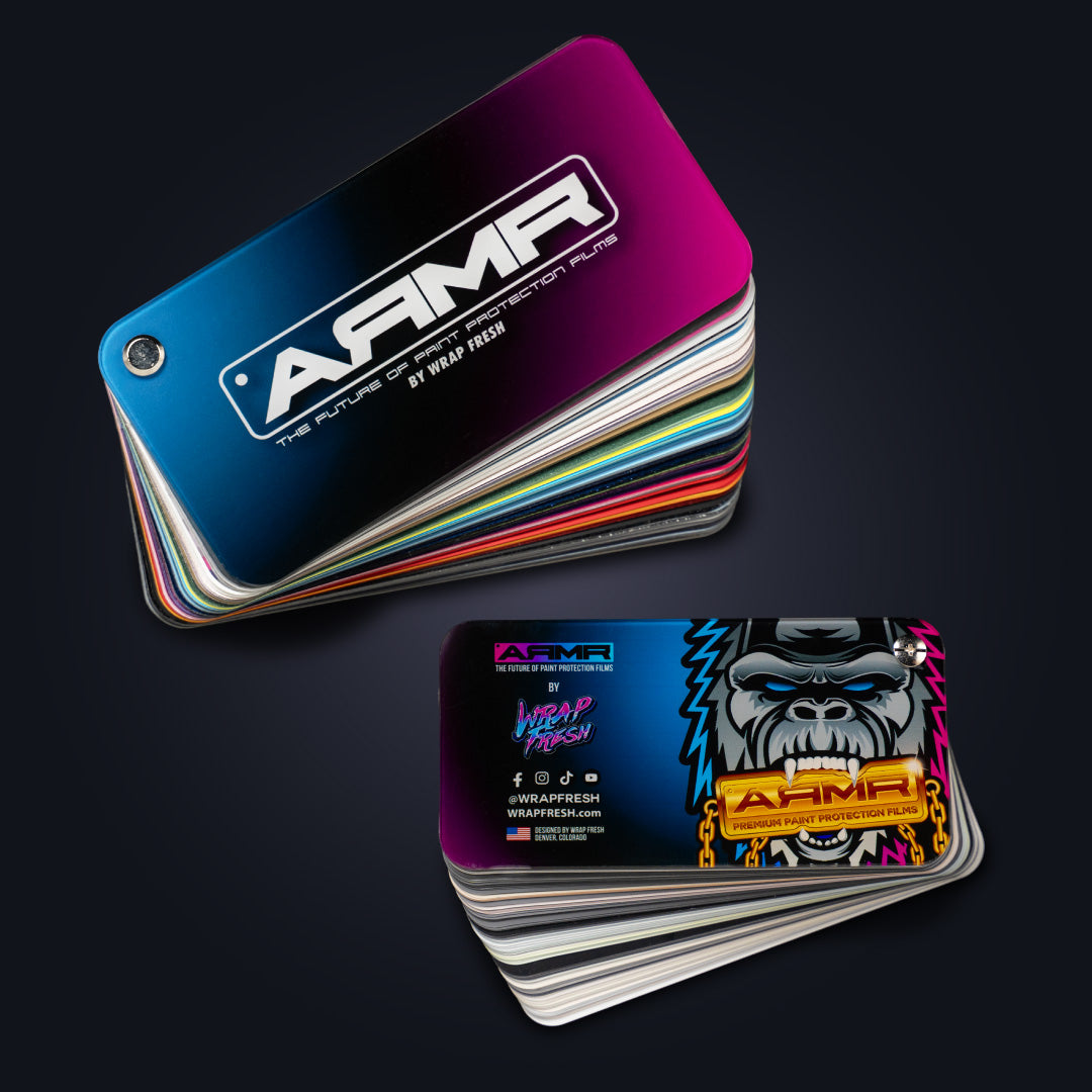 0001 ARMR Full Color PPF Swatch Sample Book