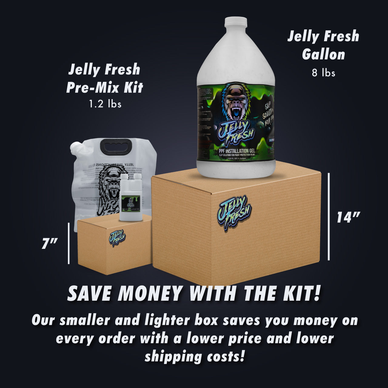 Jelly Fresh Premix Kit - PPF Installation Gel and Slip Solution For Paint Protection Films