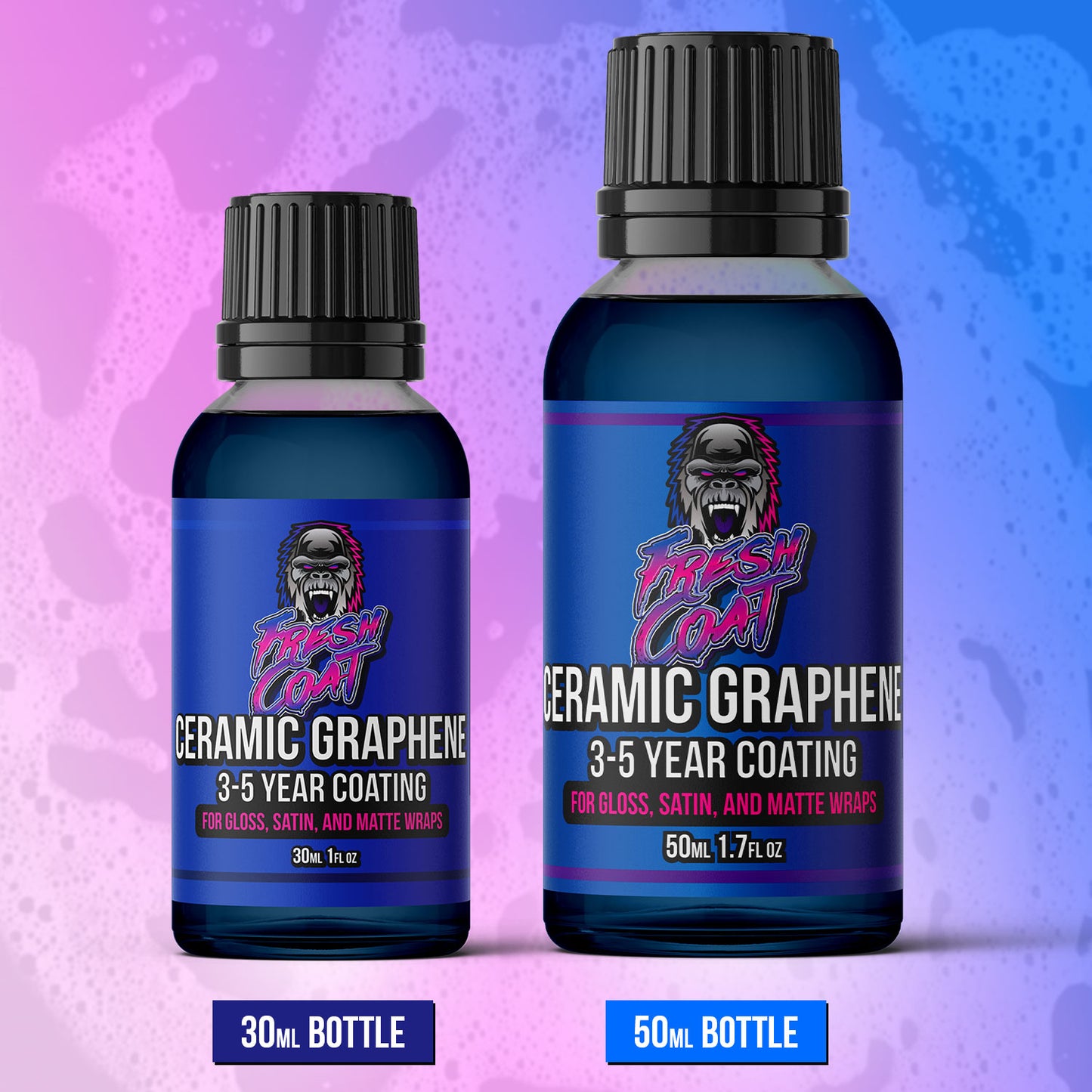 Fresh Coat - Ceramic Coating for Wraps - Vinyl and PPF, Hydrophobic and Protective Kit