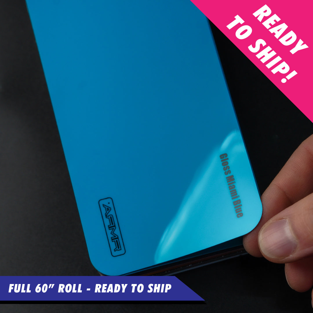 Gloss Miami Blue - ARMR Color PPF Paint Protection Film Roll