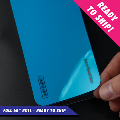 Gloss Miami Blue - ARMR Color PPF Paint Protection Film Roll