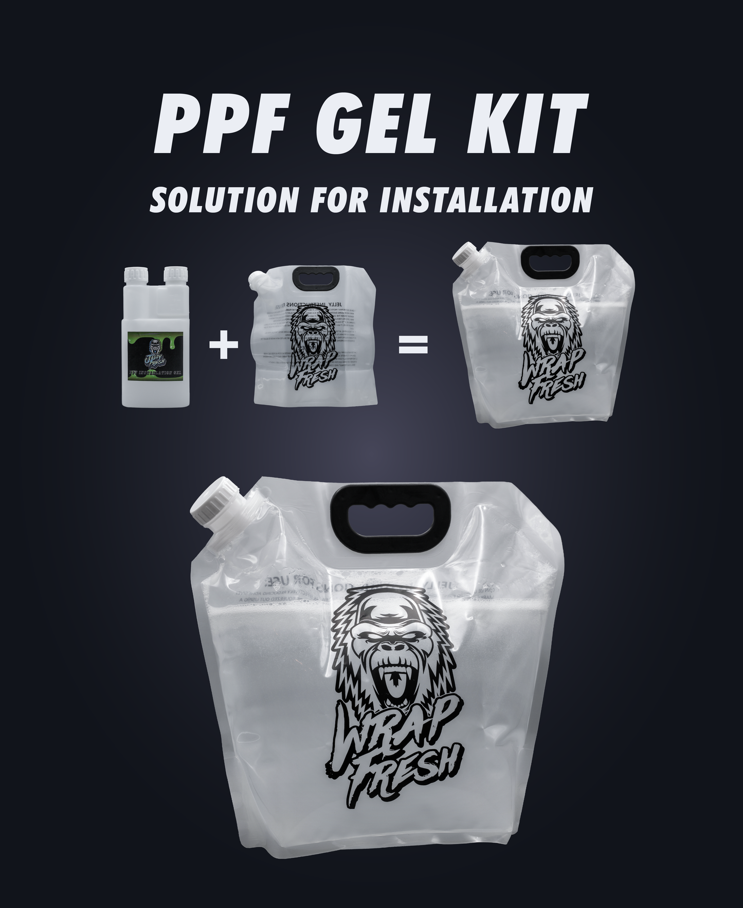 Jelly Fresh Premix Kit - PPF Installation Gel - Just Add Water