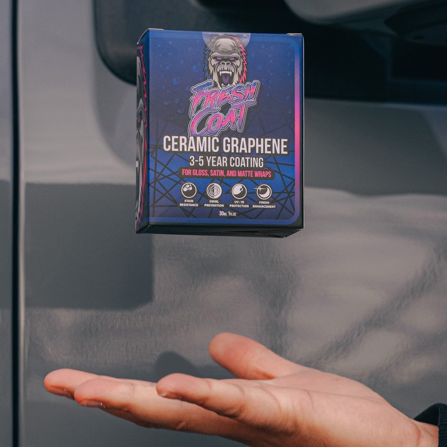 Fresh Coat - Ceramic Coating for Wraps - Vinyl and PPF, Hydrophobic and Protective Kit