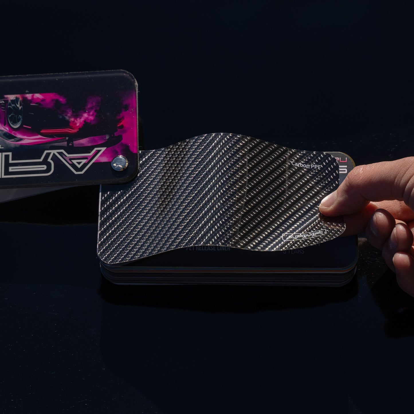 Carbon Fiber Glossy - ARMR PPF Paint Protection Film Wet or Dry Installation