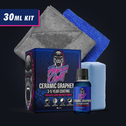 Fresh Coat - Ceramic Coating for Wraps - Vinyl and PPF, Hydrophobic and Protective Kit