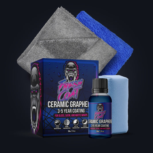 Fresh Coat - Ceramic Coating for Wraps - Vinyl and PPF, Hydrophobic and Protective Kit