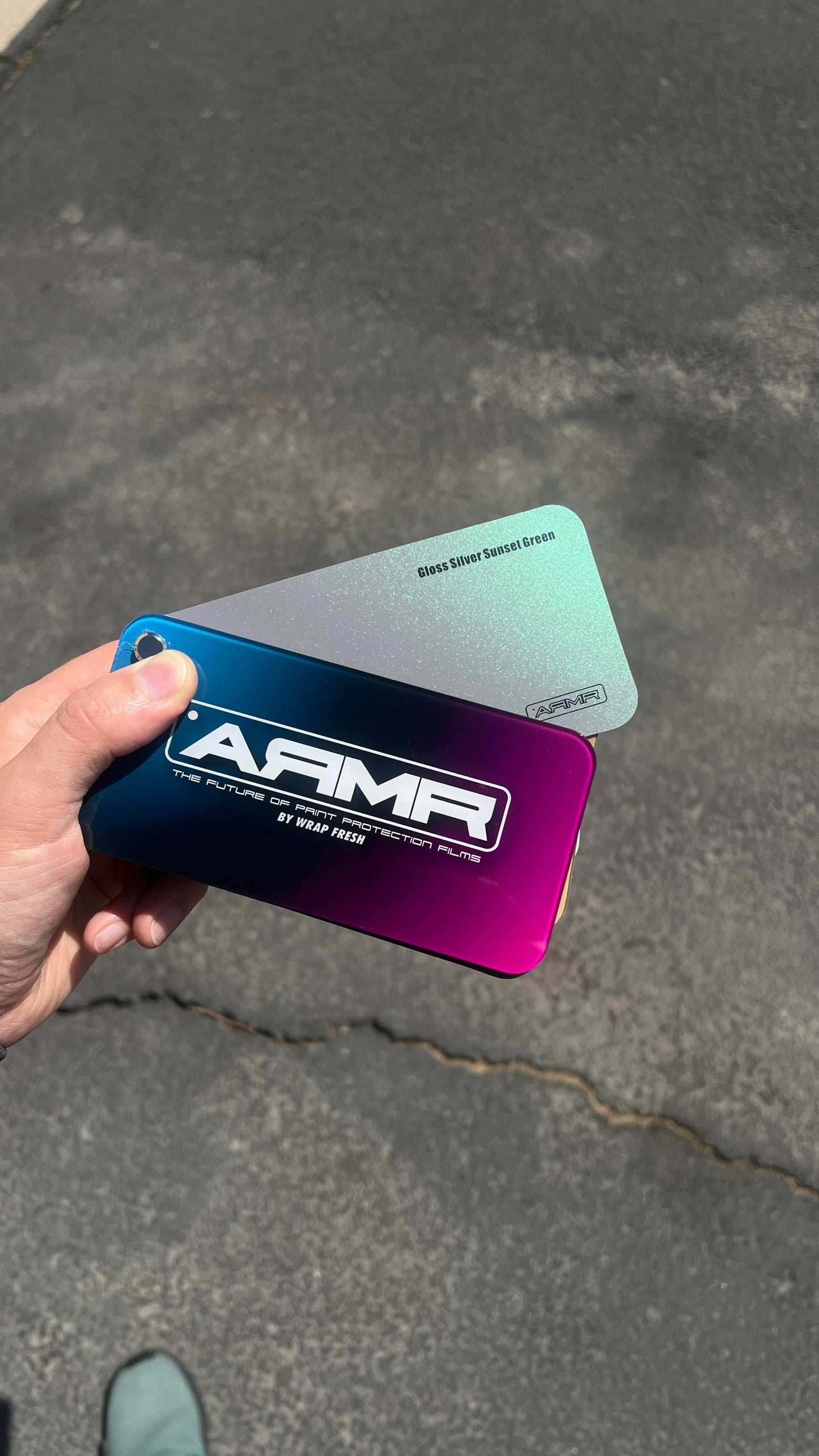 Gloss Silver Sunset Green - ARMR Color PPF Paint Protection Film Roll