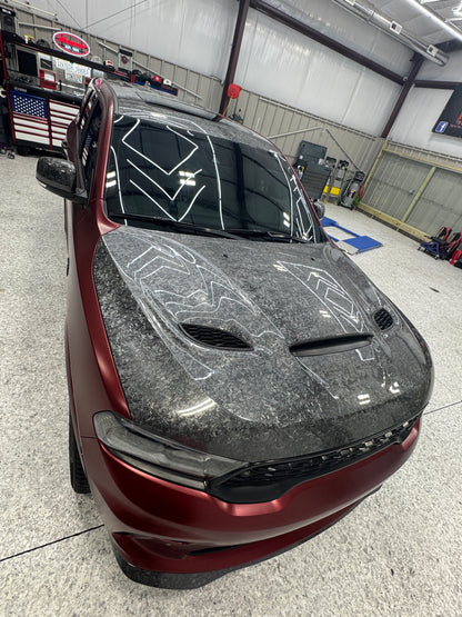 Glossy Forged Carbon Fiber - ARMR PPF Paint Protection Film Wet Installation