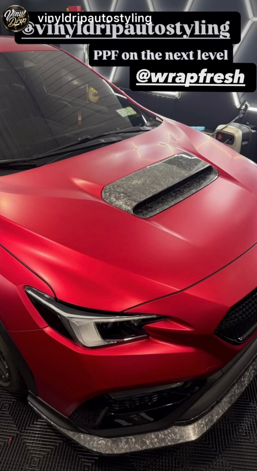 Frosted Mystic Red - ARMR Color PPF Paint Protection Film Roll