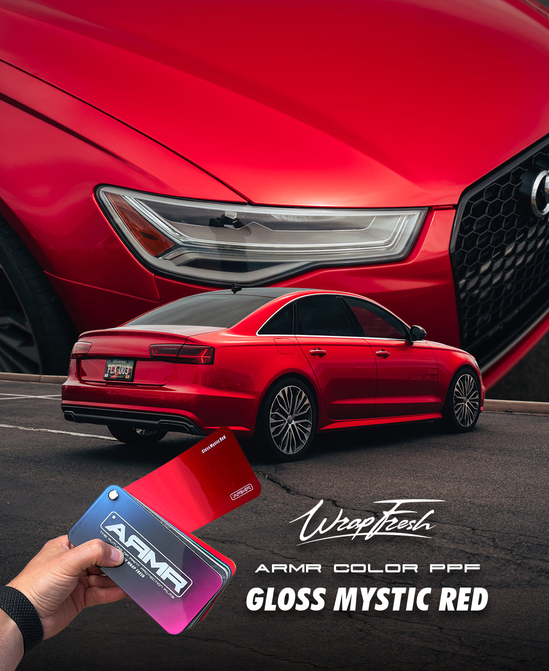 Gloss Mystic Red - ARMR Color PPF Paint Protection Film Roll