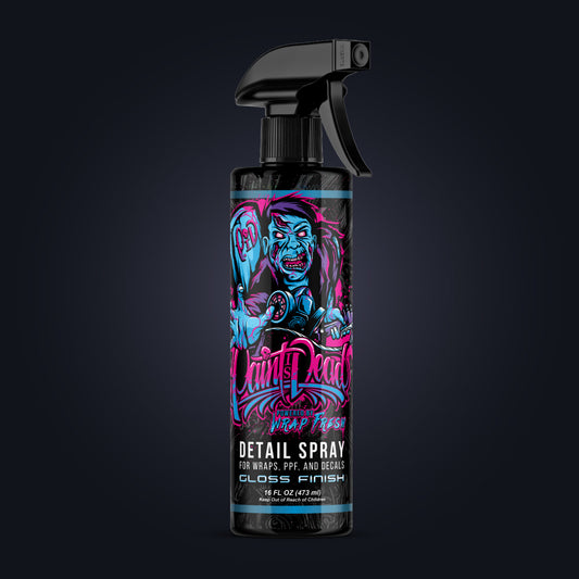 Paint Is Dead Official Detail Spray by Wrap Fresh - Gloss - UV Protection and Cleaner and Maintenance Spray