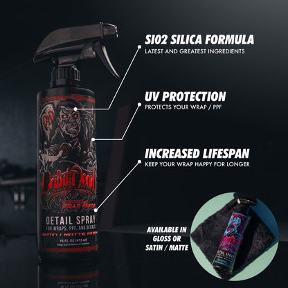 Paint Is Dead Official Detail Spray by Wrap Fresh - Gloss - UV Protection and Cleaner and Maintenance Spray