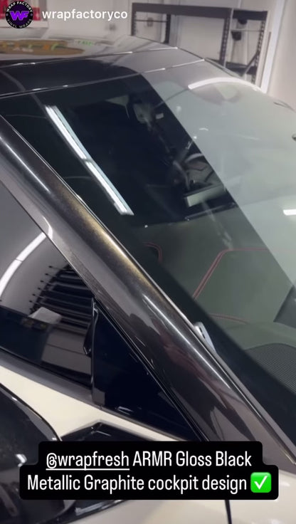 Gloss Graphite Black - ARMR Color PPF Paint Protection Film Roll