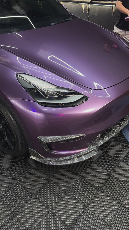 Carbon Fiber Forged Carbon Glossy - ARMR PPF Paint Protection Film Wet or Dry Installation